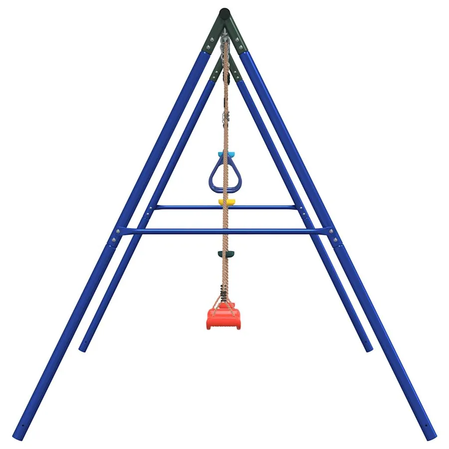 Jeu d'extérieur avec balançoire, trapèze et corde à disque - 4