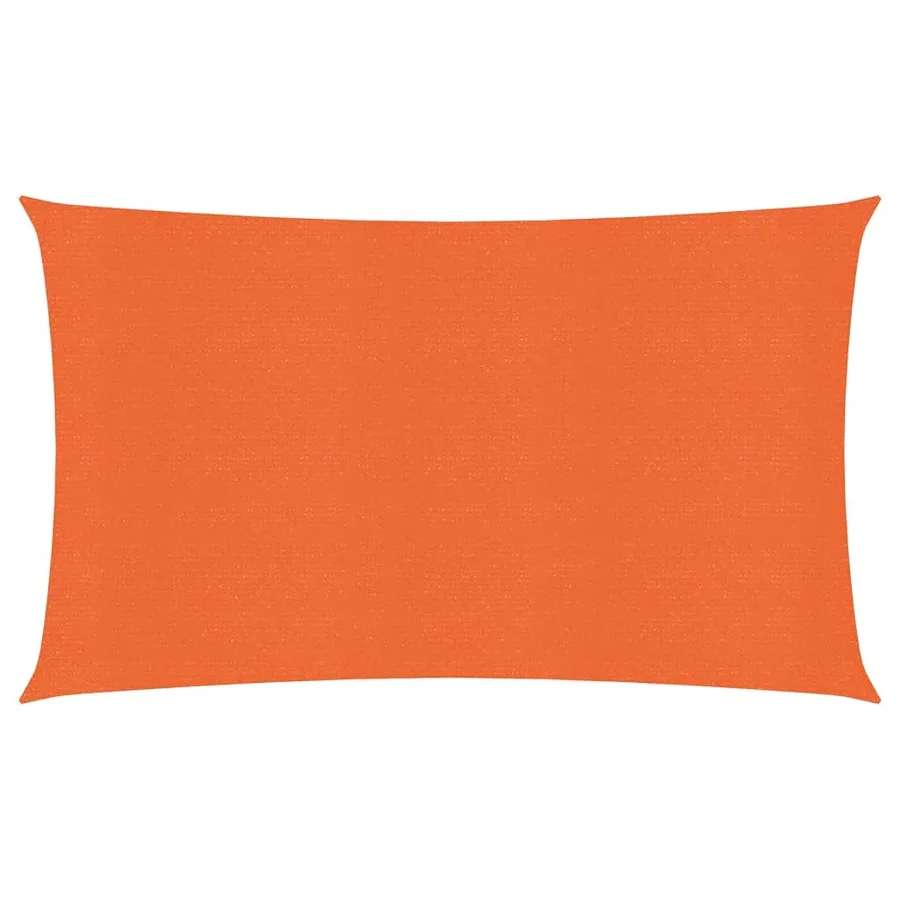 Voile d'ombrage 160 g/m² rectangulaire orange 4x7 m PEHD - 2