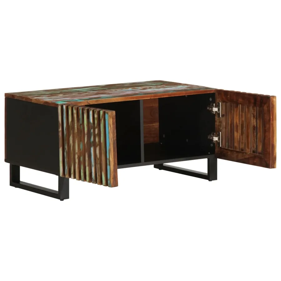 Table basse 80x51x40 cm bois massif d'acacia - 5