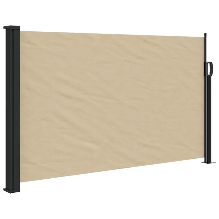 Auvent latéral rétractable beige 117x300 cm - 2