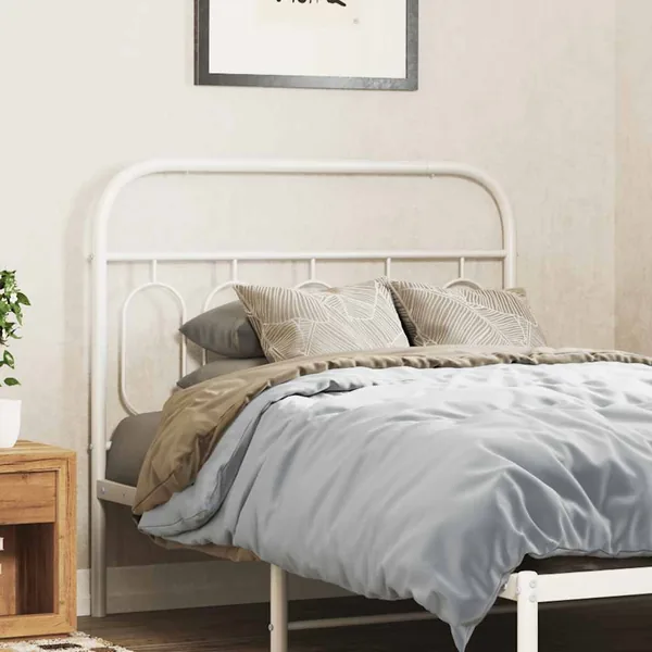 Tête de lit de remplacement métal blanc 100 cm