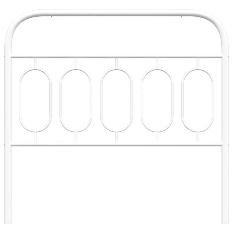 Tête de lit de remplacement métal blanc 100 cm - 4