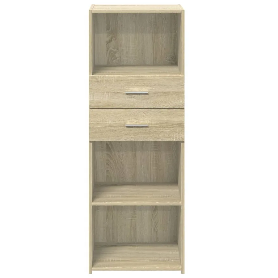 Buffet haut chêne sonoma 45x42,5x124 cm bois d'ingénierie - 4
