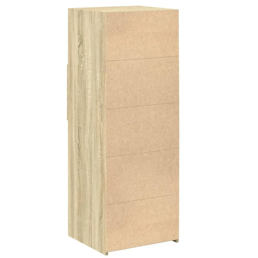 Buffet haut chêne sonoma 45x42,5x124 cm bois d'ingénierie - 6