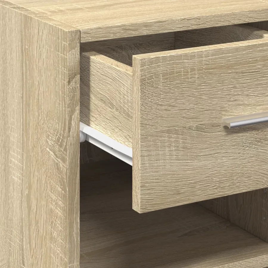 Buffet chêne sonoma 40x42,5x93 cm bois d'ingénierie - 8