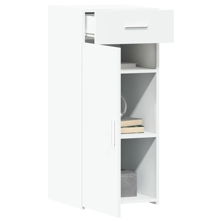 Buffet blanc 40x42,5x93 cm bois d'ingénierie - 3
