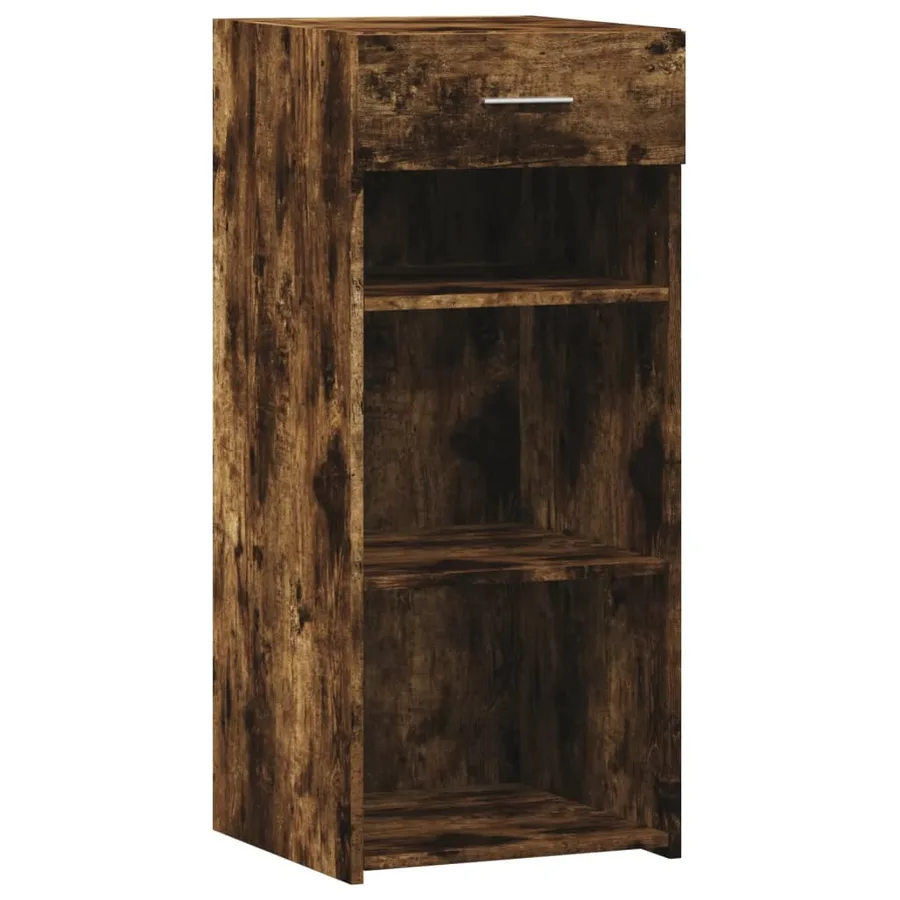 Buffet chêne fumé 40x42,5x93 cm bois d'ingénierie - 2