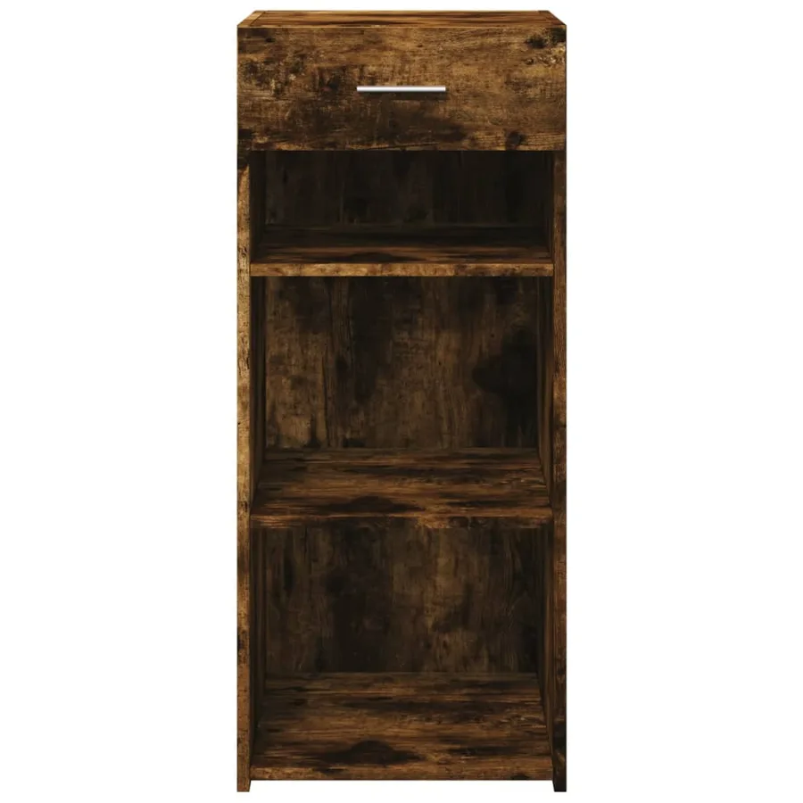 Buffet chêne fumé 40x42,5x93 cm bois d'ingénierie - 4