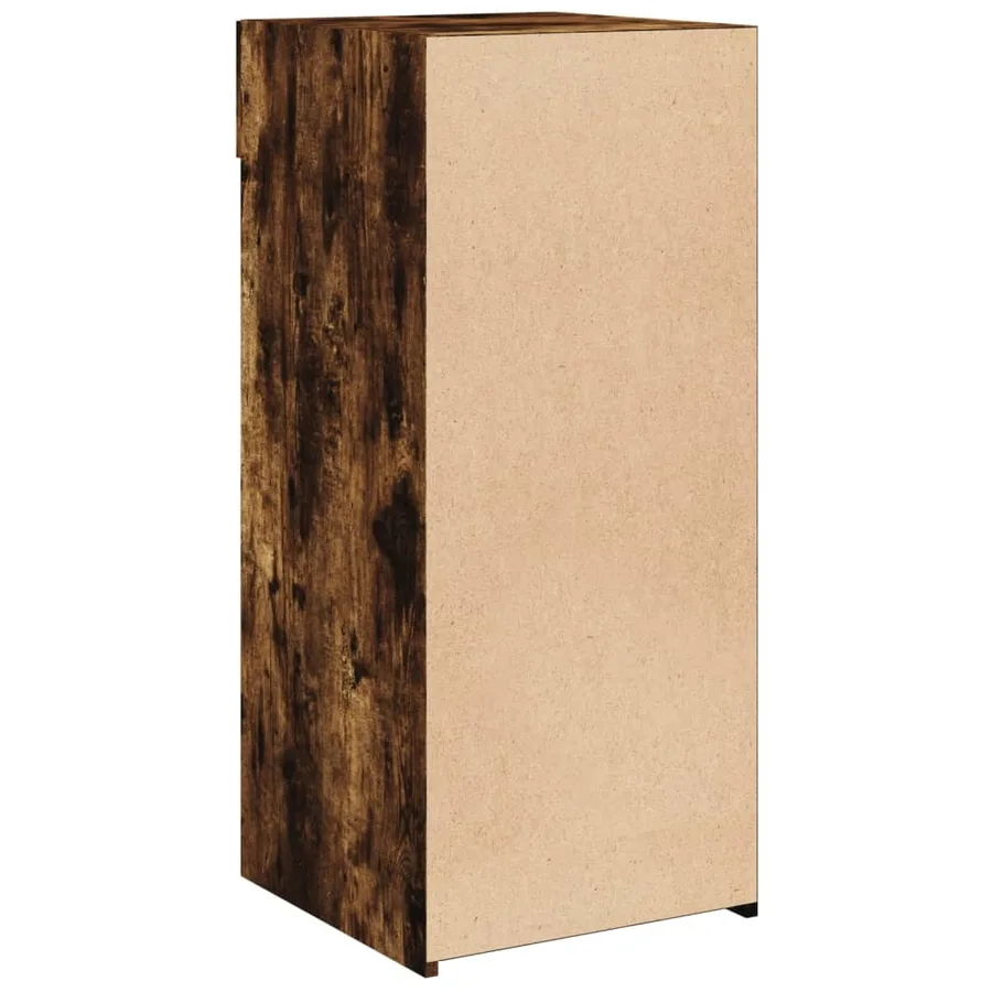 Buffet chêne fumé 40x42,5x93 cm bois d'ingénierie - 6