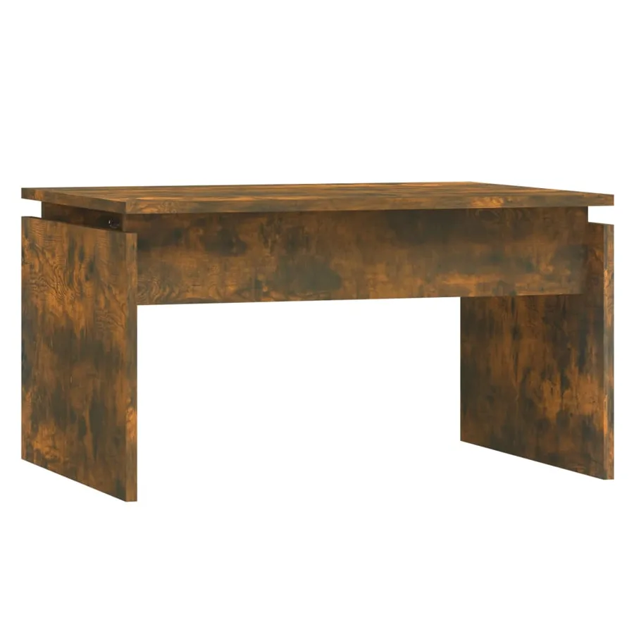 Table basse Chêne fumé 68x50x38 cm Bois d'ingénierie - 2