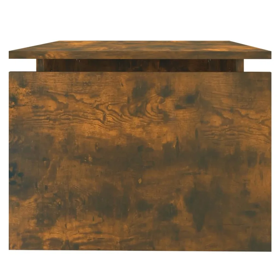 Table basse Chêne fumé 68x50x38 cm Bois d'ingénierie - 6