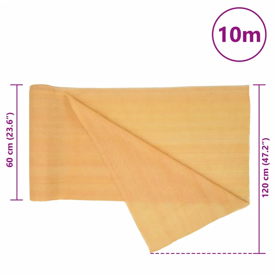 Filet brise-vue sable 1,2x10 m PEHD 195 g/m² - 8