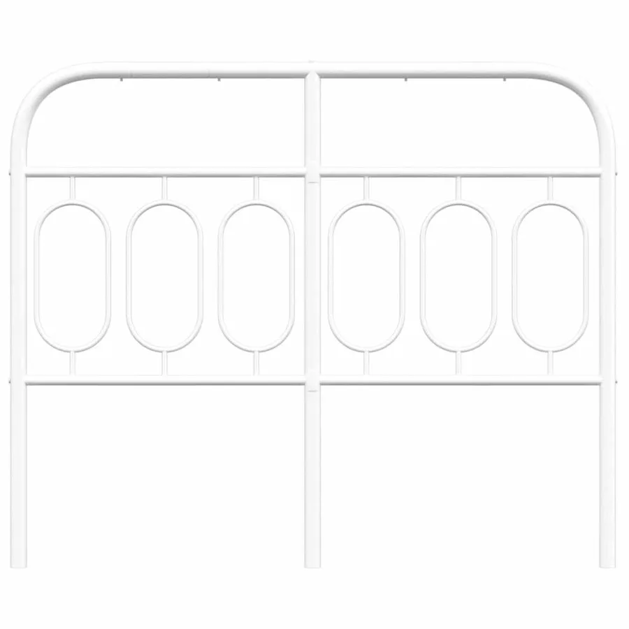 Tête de lit de remplacement métal blanc 120 cm - 4