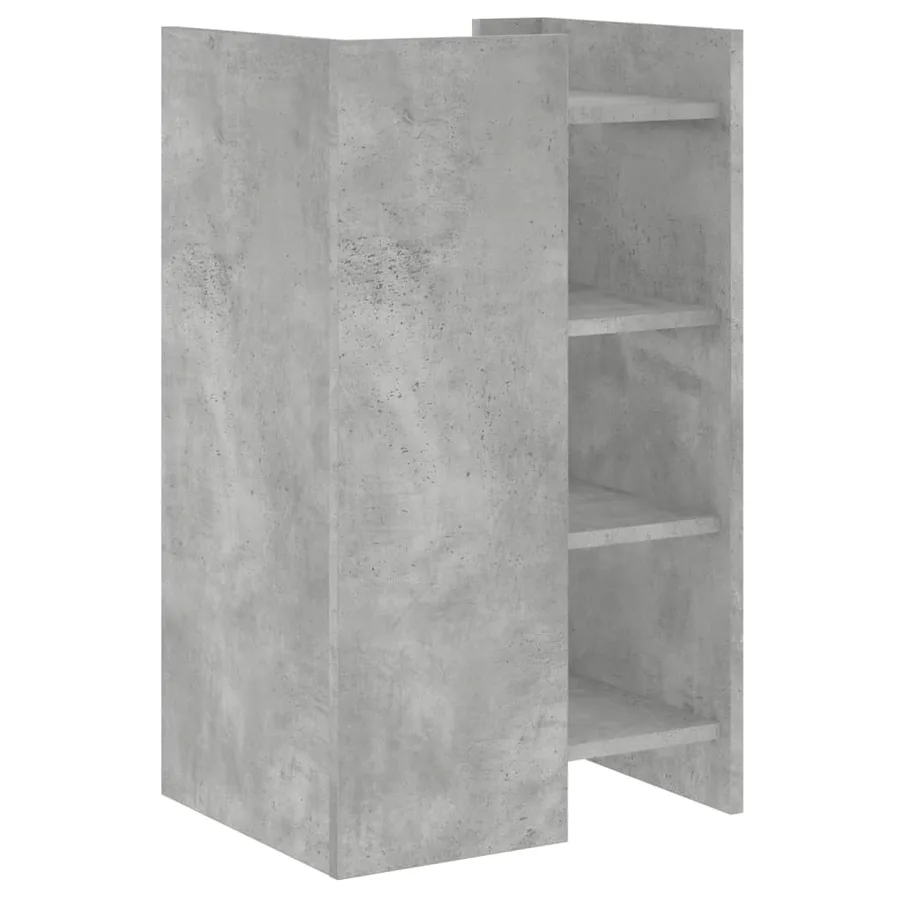 Buffet gris béton 45x35x75 cm Bois d'ingénierie - 6