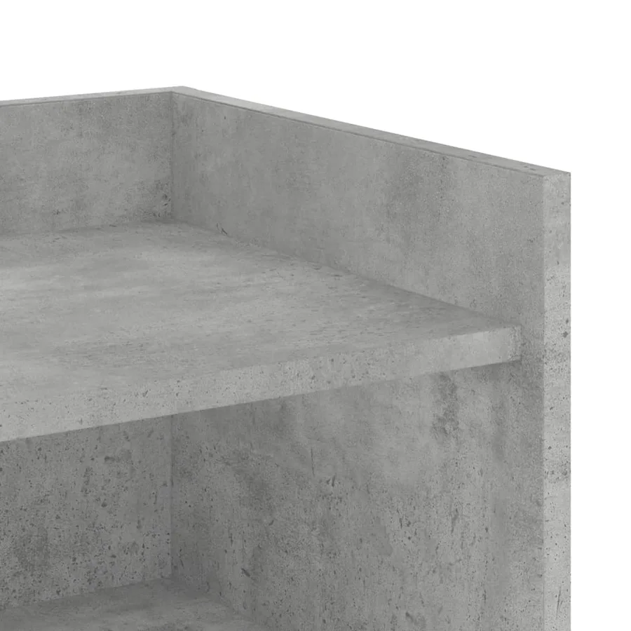Buffet gris béton 45x35x75 cm Bois d'ingénierie - 8