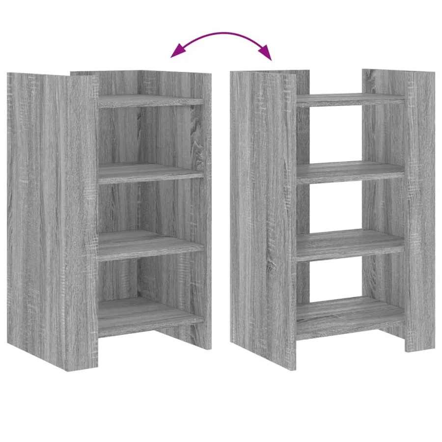 Buffet sonoma gris 45x35x75 cm Bois d'ingénierie - 7
