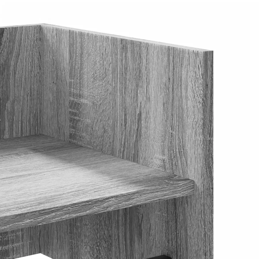 Étagère murale sonoma gris 70,5x35x30,5 cm bois d'ingénierie - 7