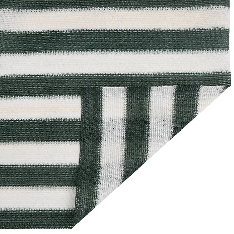 Filet brise-vue vert et blanc 1,5x25 m PEHD 195 g/m² - 6
