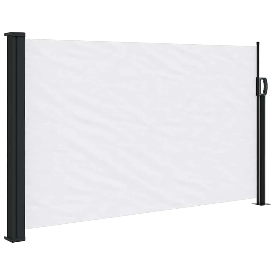 Auvent latéral rétractable blanc 120x500 cm - 2