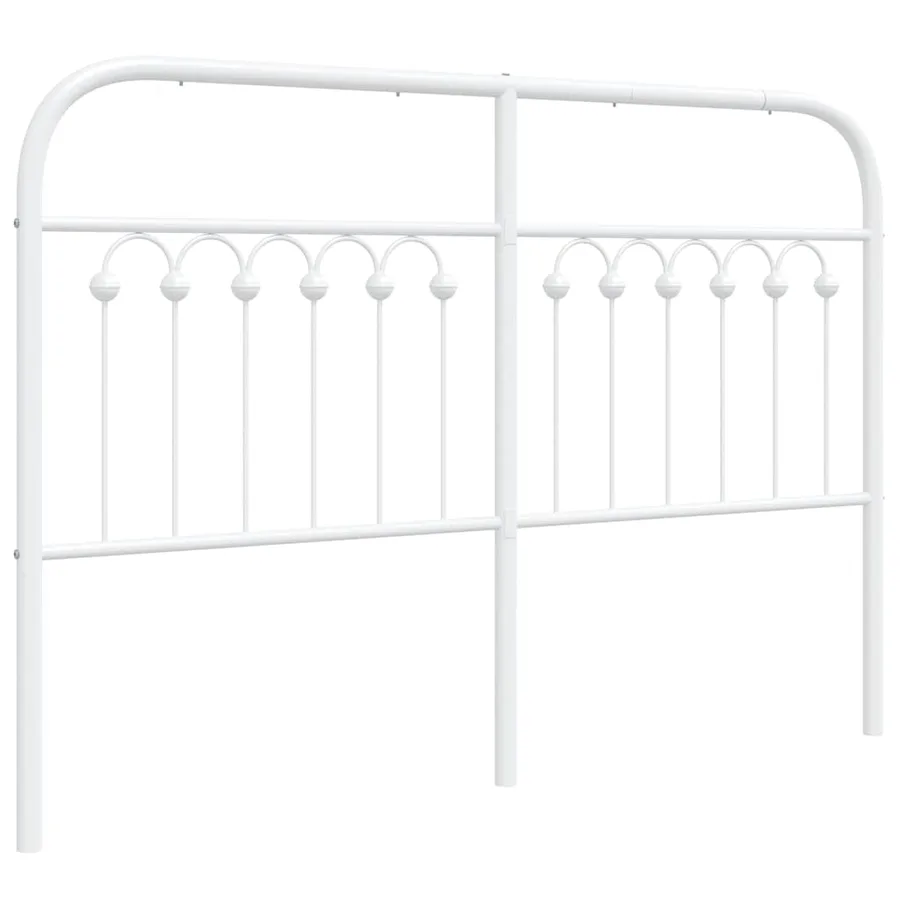Tête de lit de remplacement métal blanc 135 cm - 2