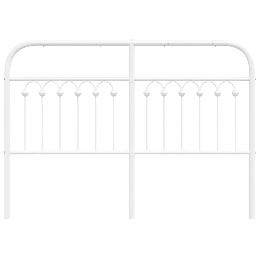 Tête de lit de remplacement métal blanc 135 cm - 4