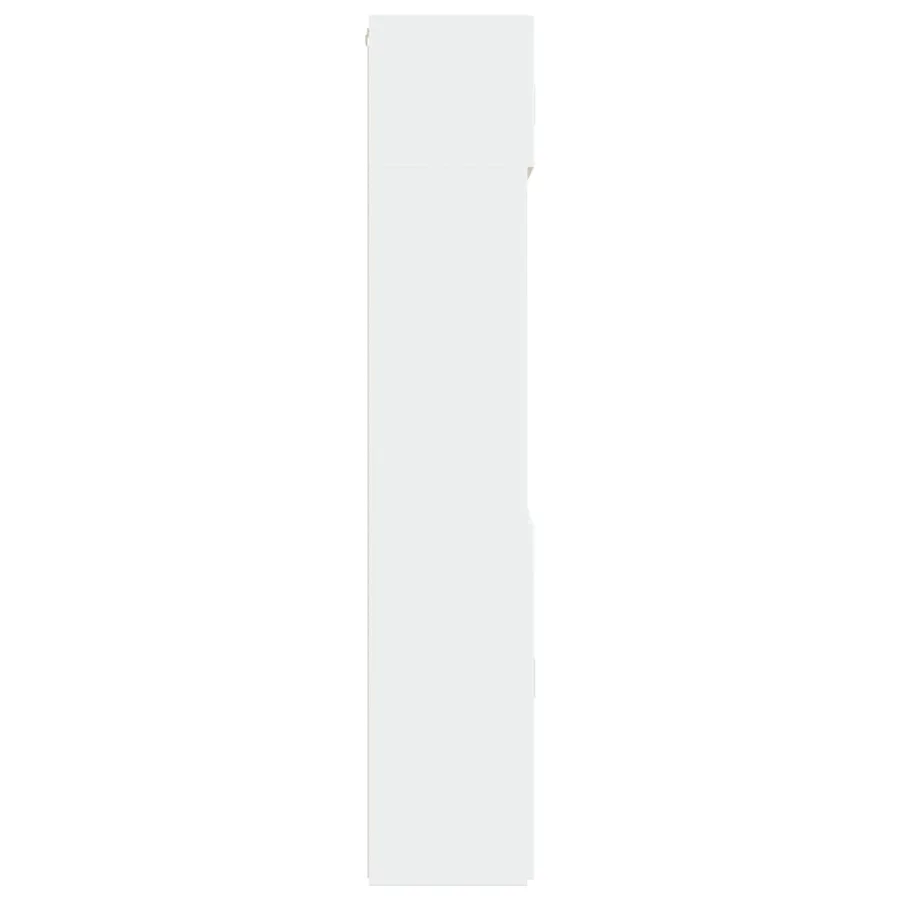 Armoire de rangement blanc 80x42,5x225 cm bois d'ingénierie - 7