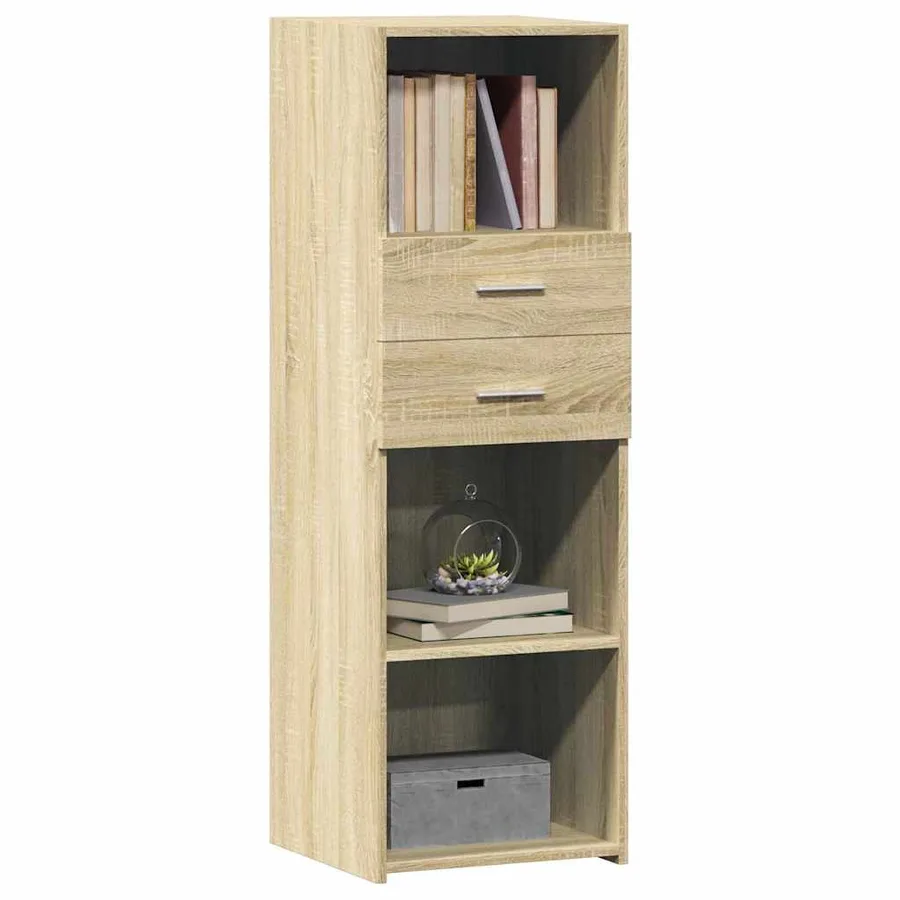 Buffet haut chêne sonoma 40x42,5x124 cm bois d'ingénierie - 3