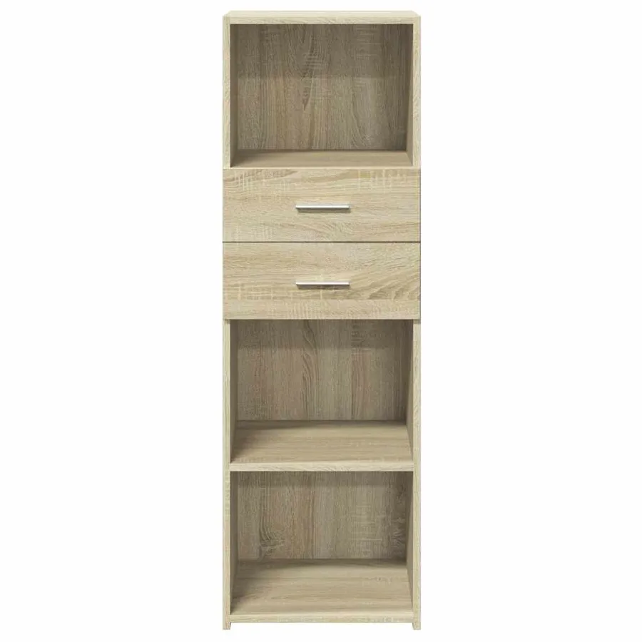 Buffet haut chêne sonoma 40x42,5x124 cm bois d'ingénierie - 4