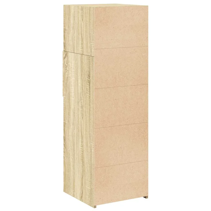 Buffet haut chêne sonoma 40x42,5x124 cm bois d'ingénierie - 6