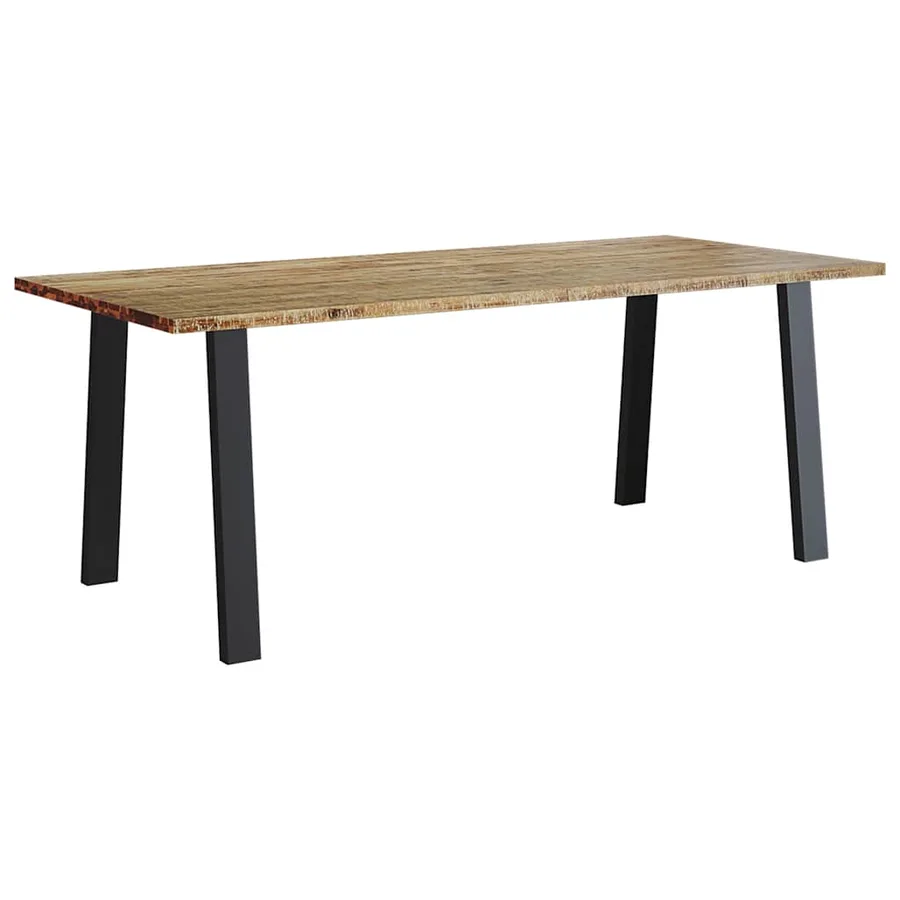 Table à manger 200x90x75 cm bois d'acacia solide - 2