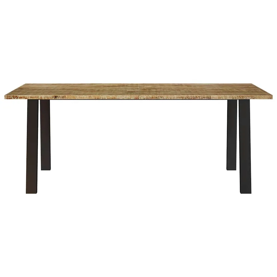 Table à manger 200x90x75 cm bois d'acacia solide - 4