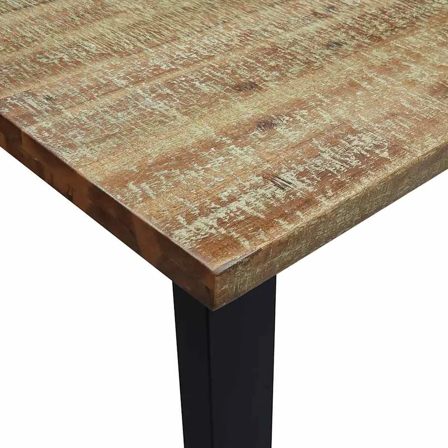Table à manger 200x90x75 cm bois d'acacia solide - 7