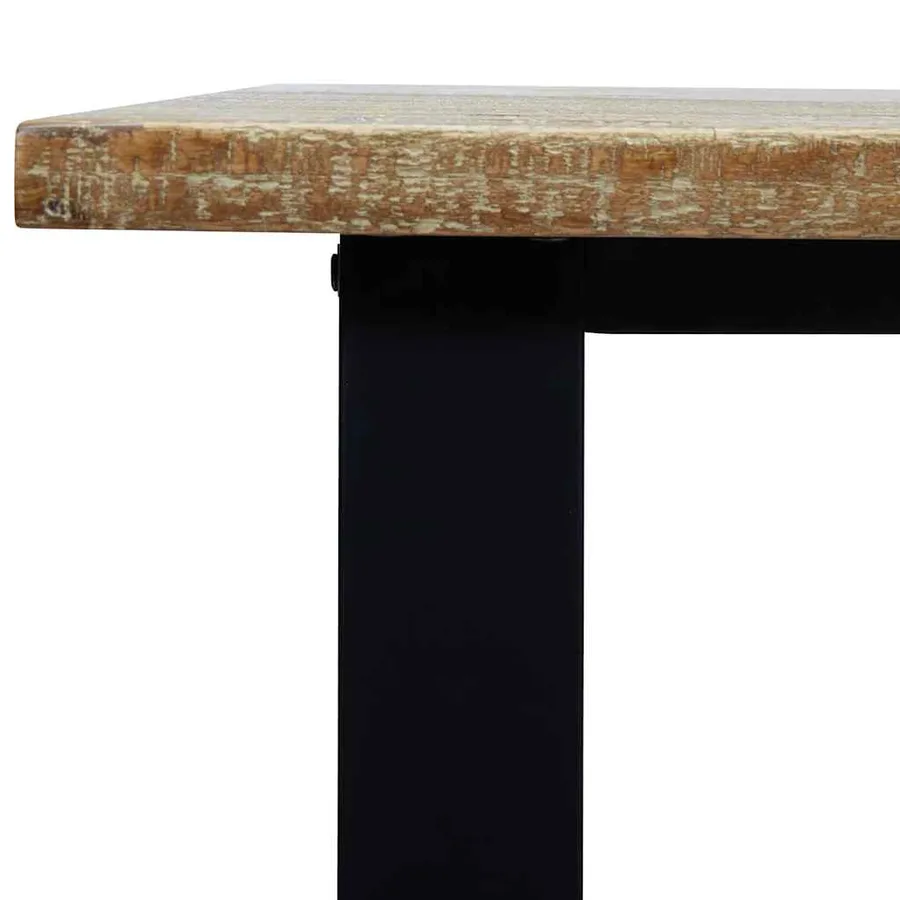 Table à manger 200x90x75 cm bois d'acacia solide - 8