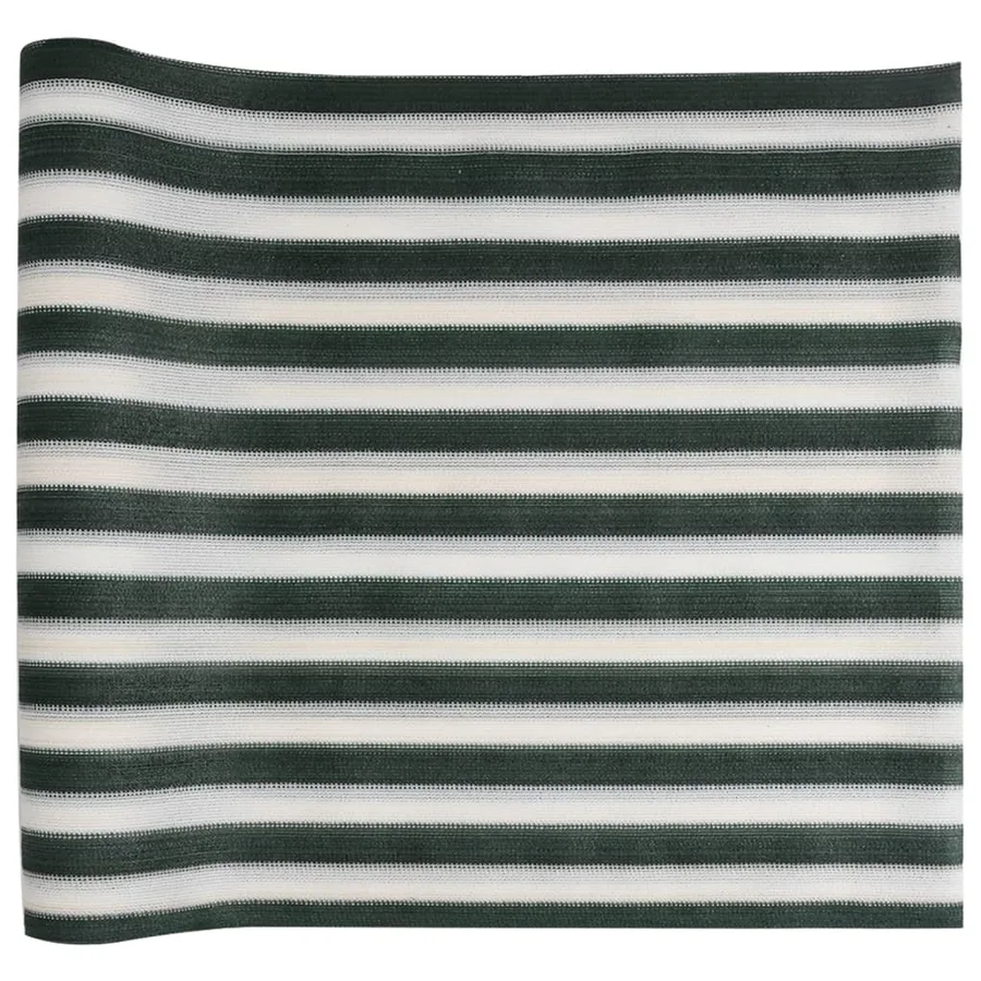 Filet brise-vue vert et blanc 1,5x10 m PEHD 150 g/m² - 2