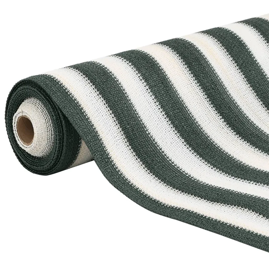 Filet brise-vue vert et blanc 1,5x10 m PEHD 150 g/m² - 3