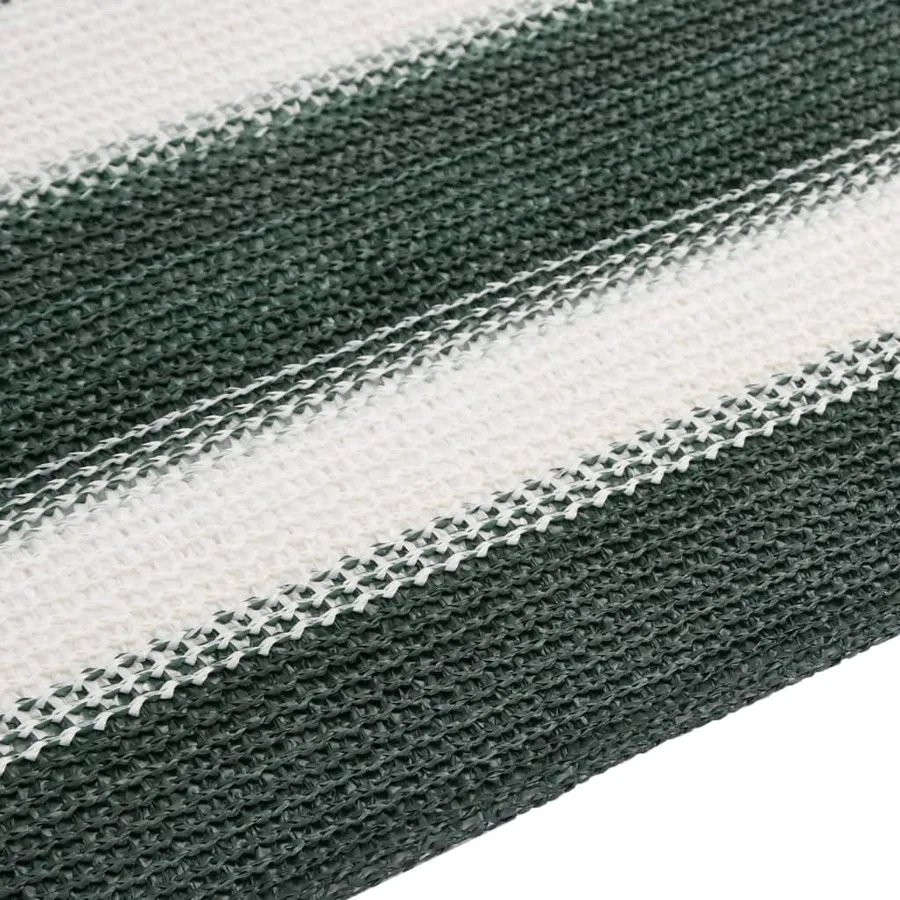 Filet brise-vue vert et blanc 1,5x10 m PEHD 150 g/m² - 5