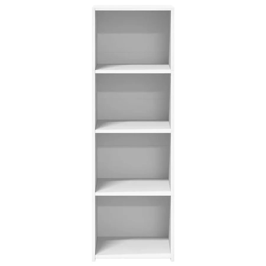Buffet blanc 40x41x124 cm bois d'ingénierie - 4