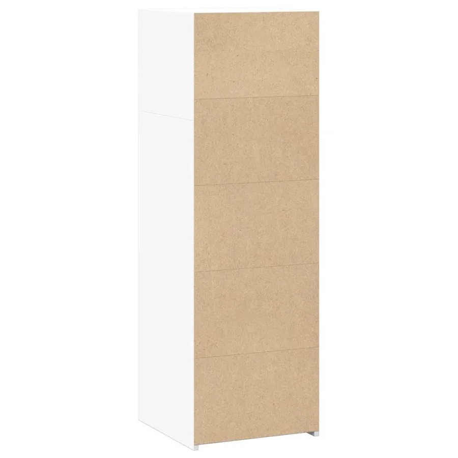 Buffet blanc 40x41x124 cm bois d'ingénierie - 6