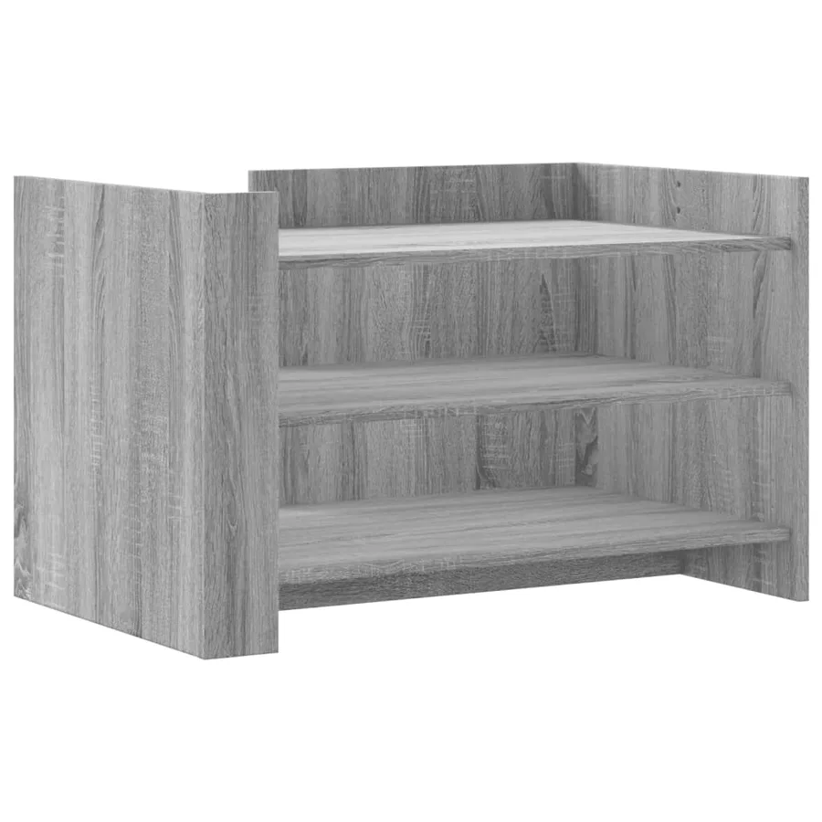Table basse sonoma gris 80x50x50 cm bois d'ingénierie - 2