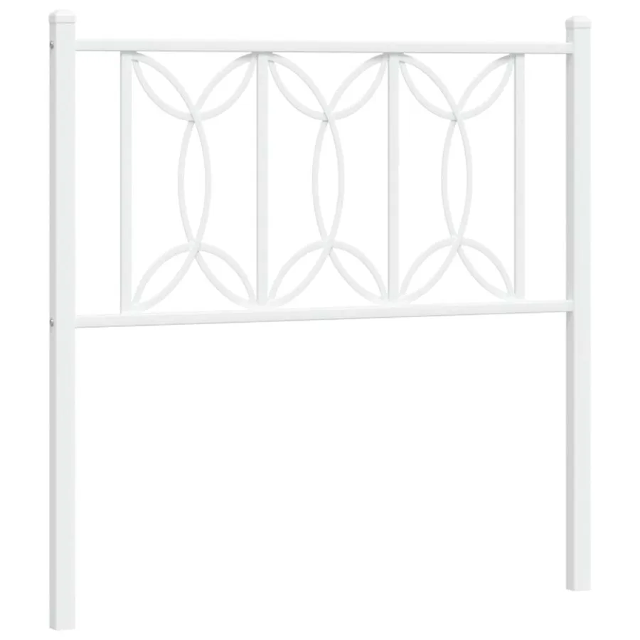 Tête de lit de remplacement métal blanc 75 cm - 2