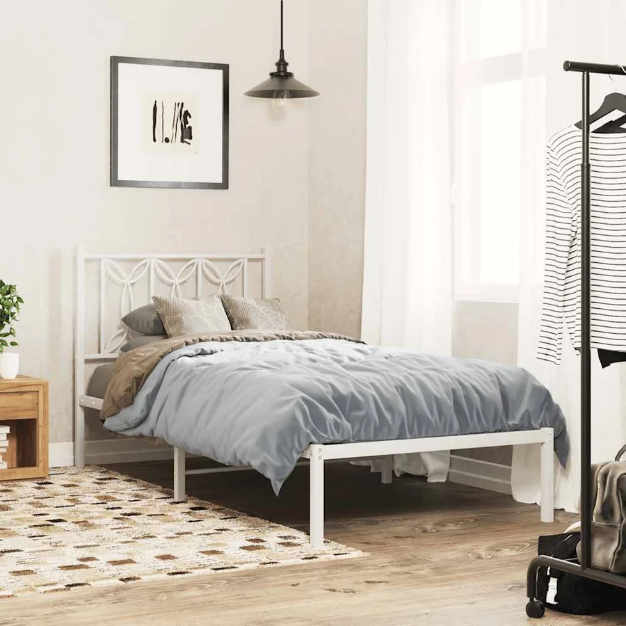 Tête de lit de remplacement métal blanc 75 cm - 3