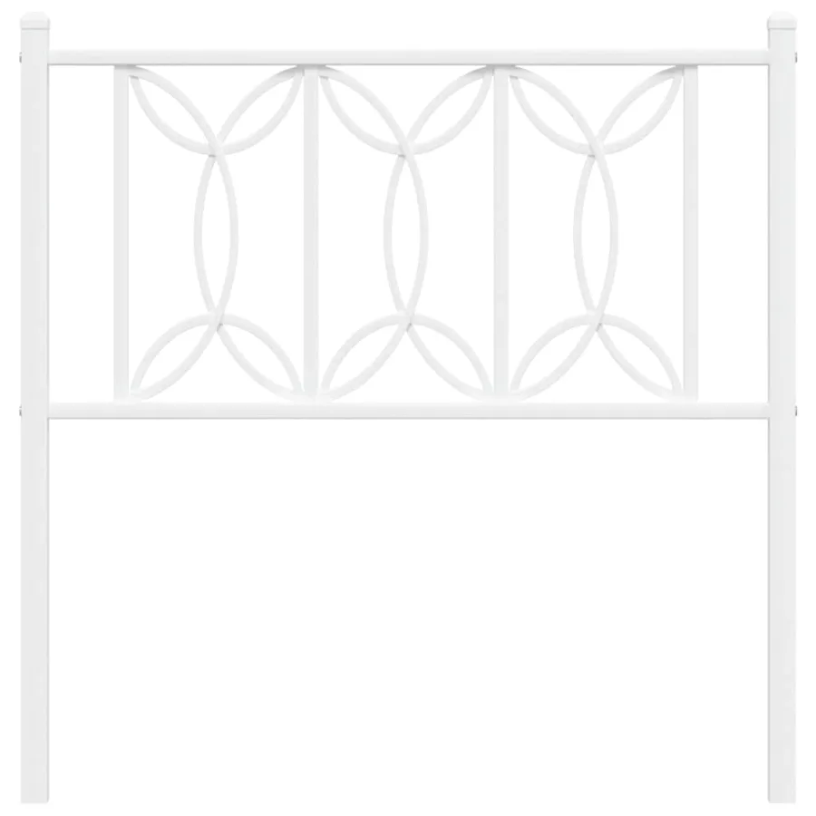 Tête de lit de remplacement métal blanc 75 cm - 4