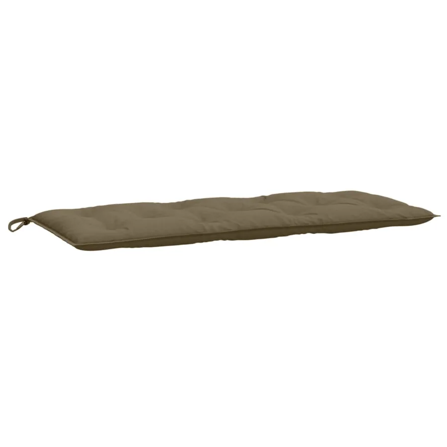 Coussins de banc de jardin lot de 2 taupe mélangé tissu - 5