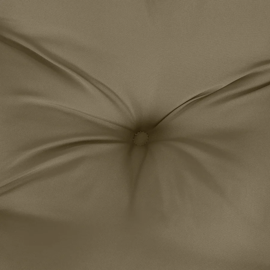 Coussins de banc de jardin lot de 2 taupe mélangé tissu - 7