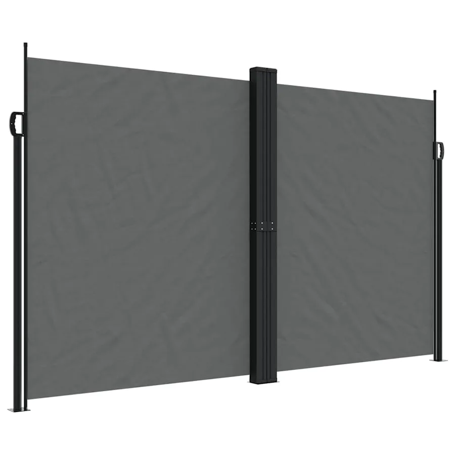 Auvent latéral rétractable anthracite 200x600 cm - 2
