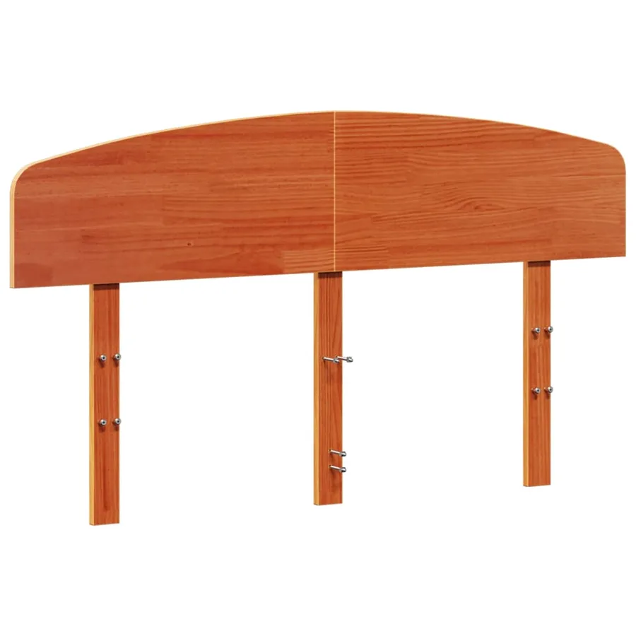 Tête de lit cire marron 140 cm bois massif de pin - 2