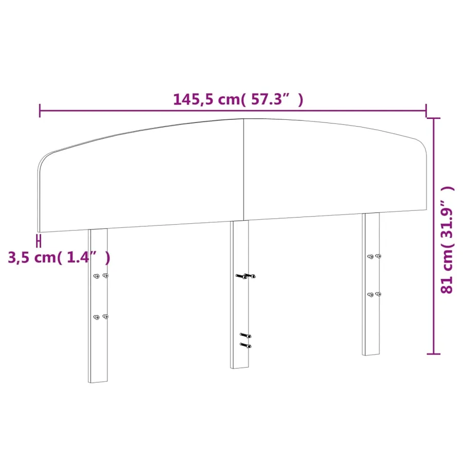 Tête de lit cire marron 140 cm bois massif de pin - 9