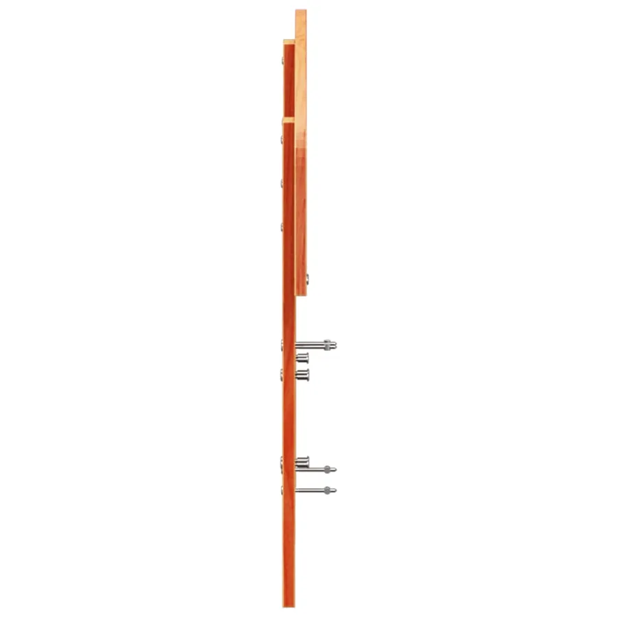Tête de lit cire marron 120 cm bois massif de pin - 5