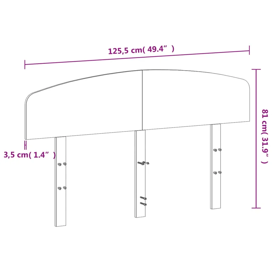 Tête de lit cire marron 120 cm bois massif de pin - 9