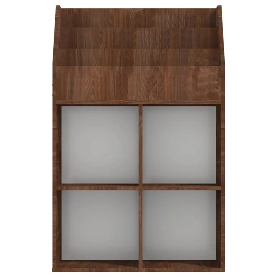 Porte-revue pour enfants Chêne marron 71x30x114 cm - 5